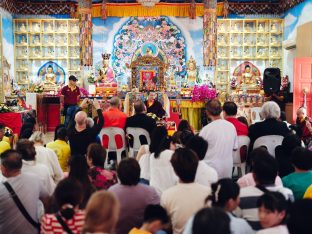 Thaye Dorje, His Holiness the 17th Gyalwa Karmapa, visits Kuching and Johor Bahru, Malaysia, June 2026. Photo: Tokpa Korlo.