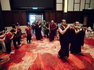 Thaye Dorje, His Holiness the 17th Gyalwa Karmapa, visits Kuching and Johor Bahru, Malaysia, June 2026. Photo: Tokpa Korlo.