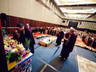 Thaye Dorje, His Holiness the 17th Gyalwa Karmapa, visits Kuching and Johor Bahru, Malaysia, June 2026. Photo: Tokpa Korlo.