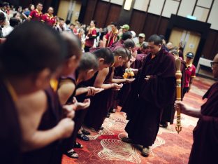 Thaye Dorje, His Holiness the 17th Gyalwa Karmapa, visits Kuching and Johor Bahru, Malaysia, June 2026. Photo: Tokpa Korlo.