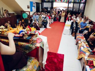 Thaye Dorje, His Holiness the 17th Gyalwa Karmapa, visits Kuching and Johor Bahru, Malaysia, June 2026. Photo: Tokpa Korlo.