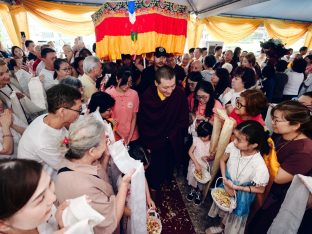 Thaye Dorje, His Holiness the 17th Gyalwa Karmapa, visits Kuching and Johor Bahru, Malaysia, June 2026. Photo: Tokpa Korlo.