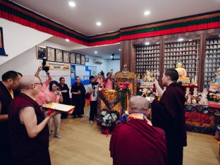 Thaye Dorje, His Holiness the 17th Gyalwa Karmapa, visits Kuching and Johor Bahru, Malaysia, June 2026. Photo: Tokpa Korlo.