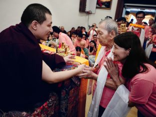 Thaye Dorje, His Holiness the 17th Gyalwa Karmapa, visits Kuching and Johor Bahru, Malaysia, June 2026. Photo: Tokpa Korlo.