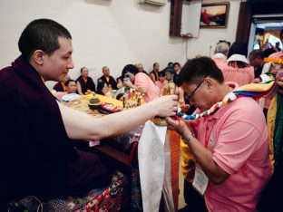 Thaye Dorje, His Holiness the 17th Gyalwa Karmapa, visits Kuching and Johor Bahru, Malaysia, June 2026. Photo: Tokpa Korlo.
