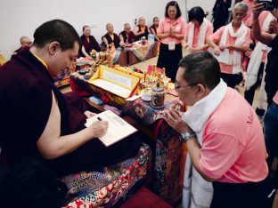 Thaye Dorje, His Holiness the 17th Gyalwa Karmapa, visits Kuching and Johor Bahru, Malaysia, June 2026. Photo: Tokpa Korlo.