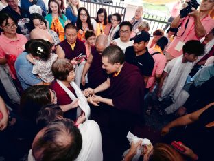 Thaye Dorje, His Holiness the 17th Gyalwa Karmapa, visits Kuching and Johor Bahru, Malaysia, June 2026. Photo: Tokpa Korlo.