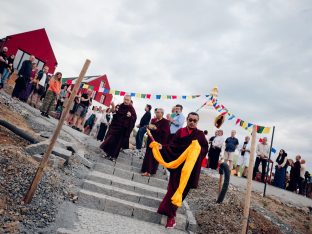 Thaye Dorje, His Holiness the 17th Gyalwa Karmapa, visits Karma Kunga Padkar Ling, Czech Republic, 2026. Photo: Tokpa Korlo.