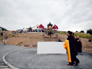 Thaye Dorje, His Holiness the 17th Gyalwa Karmapa, visits Karma Kunga Padkar Ling, Czech Republic, 2026. Photo: Tokpa Korlo.