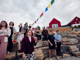 Thaye Dorje, His Holiness the 17th Gyalwa Karmapa, visits Karma Kunga Padkar Ling, Czech Republic, 2026. Photo: Tokpa Korlo.
