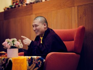 Thaye Dorje, His Holiness the 17th Gyalwa Karmapa, visits Karma Kunga Padkar Ling, Czech Republic, 2026. Photo: Tokpa Korlo.