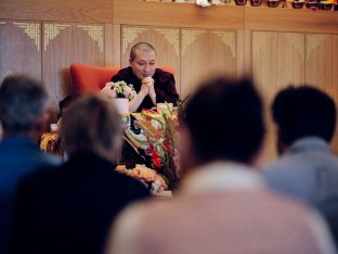 Thaye Dorje, His Holiness the 17th Gyalwa Karmapa, visits Karma Kunga Padkar Ling, Czech Republic, 2026. Photo: Tokpa Korlo.