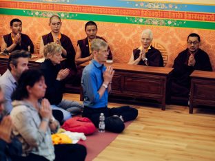 Thaye Dorje, His Holiness the 17th Gyalwa Karmapa, visits Karma Kunga Padkar Ling, Czech Republic, 2026. Photo: Tokpa Korlo.