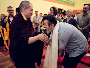 Thaye Dorje, His Holiness the 17th Gyalwa Karmapa, visits Karma Kunga Padkar Ling, Czech Republic, 2026. Photo: Tokpa Korlo.