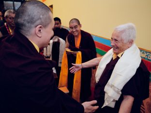 Thaye Dorje, His Holiness the 17th Gyalwa Karmapa, visits Karma Kunga Padkar Ling, Czech Republic, 2026. Photo: Tokpa Korlo.