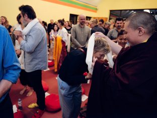 Thaye Dorje, His Holiness the 17th Gyalwa Karmapa, visits Karma Kunga Padkar Ling, Czech Republic, 2026. Photo: Tokpa Korlo.