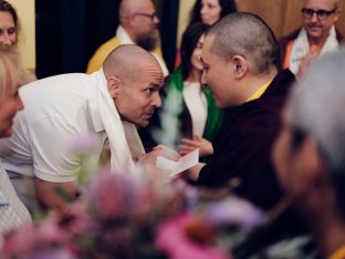 Thaye Dorje, His Holiness the 17th Gyalwa Karmapa, visits Karma Kunga Padkar Ling, Czech Republic, 2026. Photo: Tokpa Korlo.