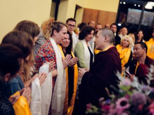 Thaye Dorje, His Holiness the 17th Gyalwa Karmapa, visits Karma Kunga Padkar Ling, Czech Republic, 2026. Photo: Tokpa Korlo.