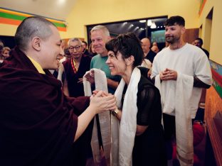 Thaye Dorje, His Holiness the 17th Gyalwa Karmapa, visits Karma Kunga Padkar Ling, Czech Republic, 2026. Photo: Tokpa Korlo.
