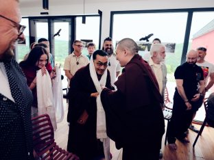 Thaye Dorje, His Holiness the 17th Gyalwa Karmapa, visits Karma Kunga Padkar Ling, Czech Republic, 2026. Photo: Tokpa Korlo.