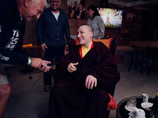 Thaye Dorje, His Holiness the 17th Gyalwa Karmapa, visits Karma Kunga Padkar Ling, Czech Republic, 2026. Photo: Tokpa Korlo.
