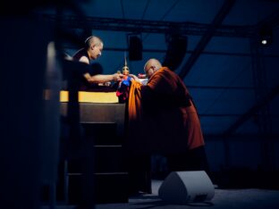 Thaye Dorje, His Holiness the 17th Gyalwa Karmapa, at the 2026 International Summer Course at the Europe Center, Germany. Photo: Tokpa Korlo.