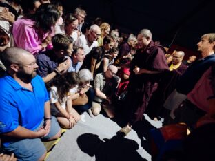 Thaye Dorje, His Holiness the 17th Gyalwa Karmapa, at the 2026 International Summer Course at the Europe Center, Germany. Photo: Tokpa Korlo.