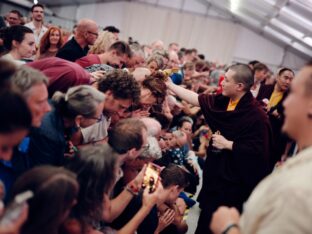Thaye Dorje, His Holiness the 17th Gyalwa Karmapa, at the 2026 International Summer Course at the Europe Center, Germany. Photo: Tokpa Korlo.