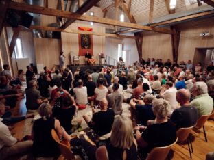 Thaye Dorje, His Holiness the 17th Gyalwa Karmapa, at the 2026 International Summer Course at the Europe Center, Germany. Photo: Tokpa Korlo.