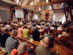Thaye Dorje, His Holiness the 17th Gyalwa Karmapa, at the 2026 International Summer Course at the Europe Center, Germany. Photo: Tokpa Korlo.