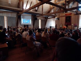 Thaye Dorje, His Holiness the 17th Gyalwa Karmapa, at the 2026 International Summer Course at the Europe Center, Germany. Photo: Tokpa Korlo.