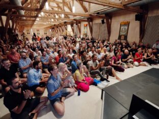 Thaye Dorje, His Holiness the 17th Gyalwa Karmapa, at the 2026 International Summer Course at the Europe Center, Germany. Photo: Tokpa Korlo.