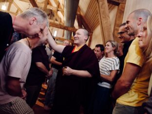 Thaye Dorje, His Holiness the 17th Gyalwa Karmapa, at the 2026 International Summer Course at the Europe Center, Germany. Photo: Tokpa Korlo.