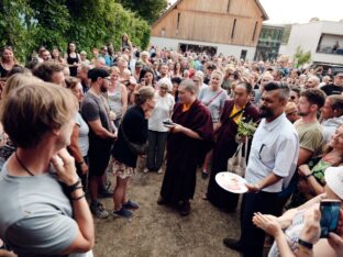 Thaye Dorje, His Holiness the 17th Gyalwa Karmapa, at the 2026 International Summer Course at the Europe Center, Germany. Photo: Tokpa Korlo.
