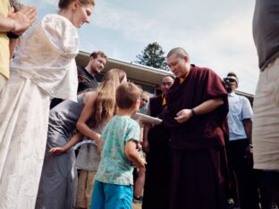 Thaye Dorje, His Holiness the 17th Gyalwa Karmapa, at the 2026 International Summer Course at the Europe Center, Germany. Photo: Tokpa Korlo.