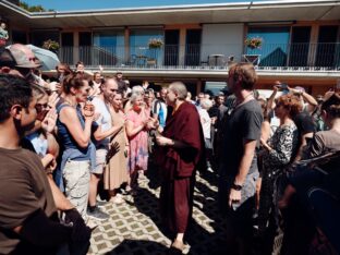 Thaye Dorje, His Holiness the 17th Gyalwa Karmapa, at the 2026 International Summer Course at the Europe Center, Germany. Photo: Tokpa Korlo.