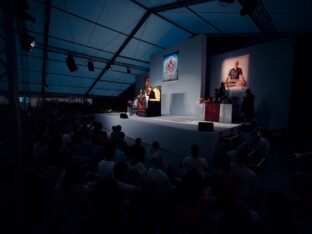 Thaye Dorje, His Holiness the 17th Gyalwa Karmapa, at the 2026 International Summer Course at the Europe Center, Germany. Photo: Tokpa Korlo.