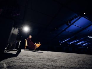 Thaye Dorje, His Holiness the 17th Gyalwa Karmapa, at the 2026 International Summer Course at the Europe Center, Germany. Photo: Tokpa Korlo.