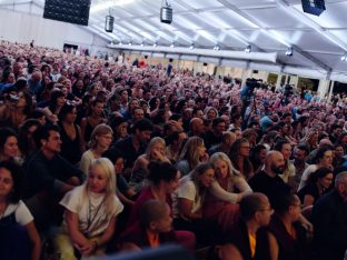 Thaye Dorje, His Holiness the 17th Gyalwa Karmapa, at the 2026 International Summer Course at the Europe Center, Germany. Photo: Tokpa Korlo.
