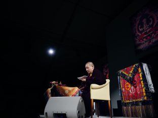 Thaye Dorje, His Holiness the 17th Gyalwa Karmapa, at the 2026 International Summer Course at the Europe Center, Germany. Photo: Tokpa Korlo.
