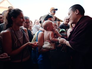 Thaye Dorje, His Holiness the 17th Gyalwa Karmapa, at the 2026 International Summer Course at the Europe Center, Germany. Photo: Tokpa Korlo.