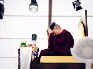 Thaye Dorje, His Holiness the 17th Gyalwa Karmapa, at the 2026 International Summer Course at the Europe Center, Germany. Photo: Tokpa Korlo.