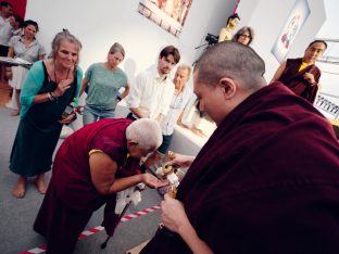 Thaye Dorje, His Holiness the 17th Gyalwa Karmapa, at the 2026 International Summer Course at the Europe Center, Germany. Photo: Tokpa Korlo.