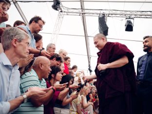 Thaye Dorje, His Holiness the 17th Gyalwa Karmapa, at the 2026 International Summer Course at the Europe Center, Germany. Photo: Tokpa Korlo.