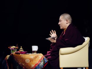 Thaye Dorje, His Holiness the 17th Gyalwa Karmapa, at the 2026 International Summer Course at the Europe Center, Germany. Photo: Tokpa Korlo.