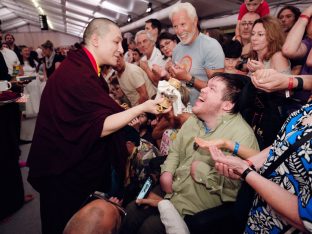 Thaye Dorje, His Holiness the 17th Gyalwa Karmapa, at the 2026 International Summer Course at the Europe Center, Germany. Photo: Tokpa Korlo.