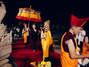 Thaye Dorje, His Holiness the 17th Gyalwa Karmapa, at the Karma Kagyu Monastery in Tainan, Taiwan, August 2026. Photo: Tokpa Korlo.