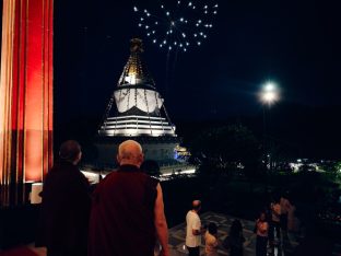Thaye Dorje, His Holiness the 17th Gyalwa Karmapa, at the Karma Kagyu Monastery in Tainan, Taiwan, August 2026. Photo: Tokpa Korlo.