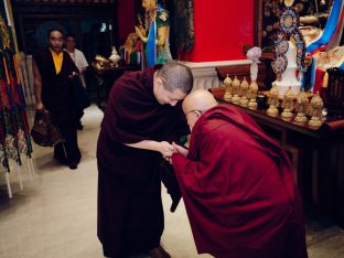 Thaye Dorje, His Holiness the 17th Gyalwa Karmapa, at the Karma Kagyu Monastery in Tainan, Taiwan, August 2026. Photo: Tokpa Korlo.