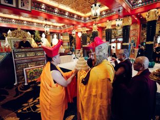 Thaye Dorje, His Holiness the 17th Gyalwa Karmapa, at the Karma Kagyu Monastery in Tainan, Taiwan, August 2026. Photo: Tokpa Korlo.